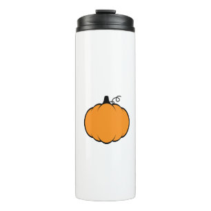 Fall Season Pumpkin Drawing Thermal Tumbler