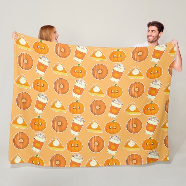  Fall Season Pumpkin Treats   Fleece Blanket (In Situ)