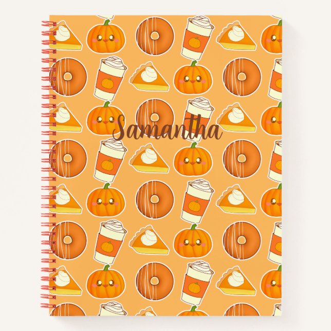  Fall Season Pumpkin Treats   Notebook (Front)