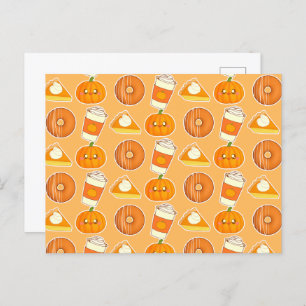  Fall Season Pumpkin Treats   Postcard