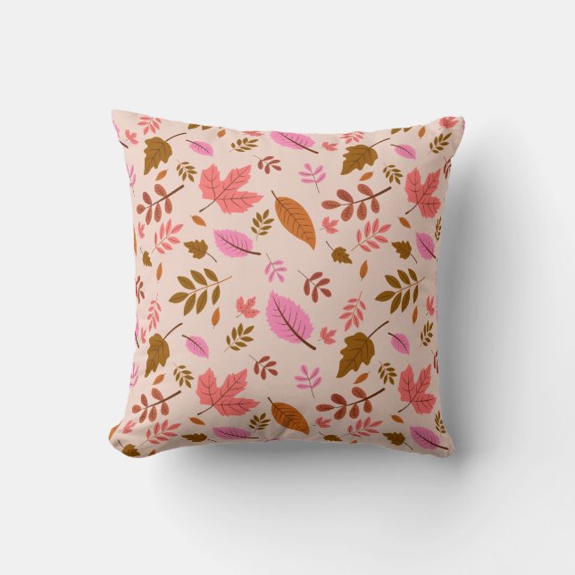 Fall Season Seamless Pattern Cushion (Front)