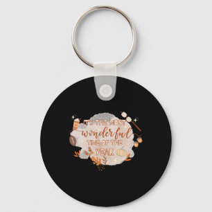 Fall Season Vibes It's The Most Wonderful Time Of Key Ring
