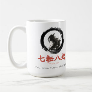 Fall Seven Times Rise Eight Zen Karate Coffee Mug