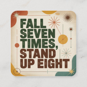 Fall Seven Times, Stand Up Eight Enclosure Card