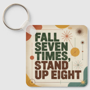 Fall Seven Times, Stand Up Eight Key Ring