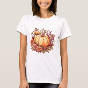 Fall Shirt Women Autumn Pumpkin Graphic Vintage Th