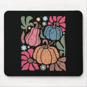 Fall Shirt Women Vintage Pumpkin Autumn Graphic Th Mouse Pad