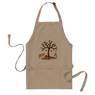 Fall Siberian Husky Apron