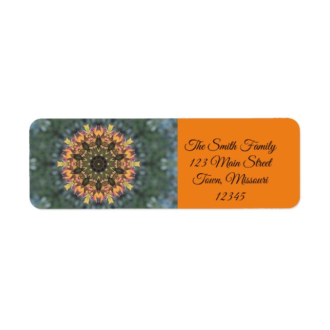 Fall spin return address label (Front)