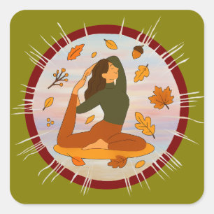 Fall Square Sticker