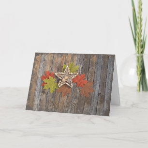 Fall Stars greeting card