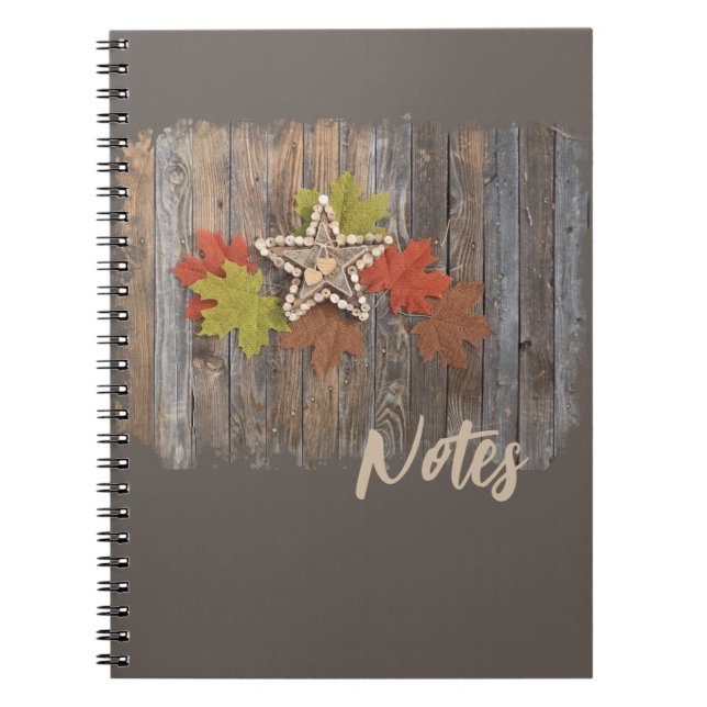 Fall Stars spiral notebook (Front)