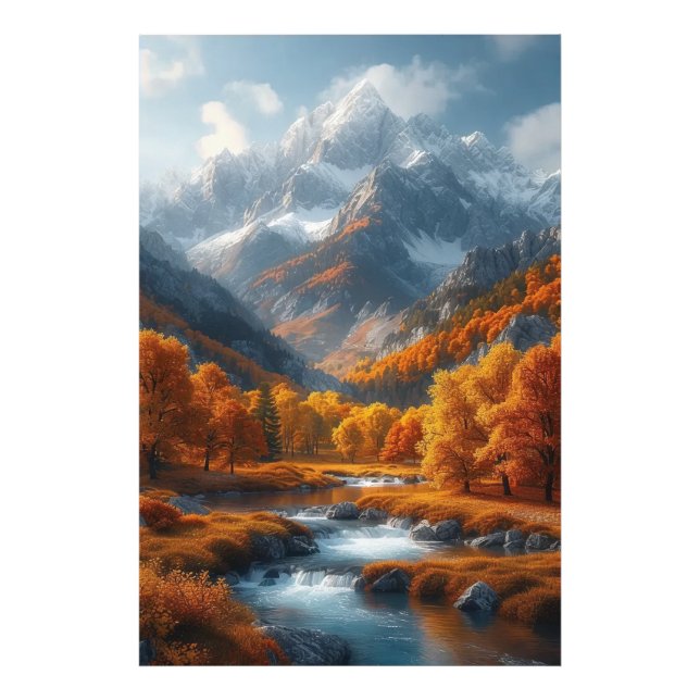 Fall Stream Photo Print (Front)