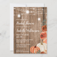 Fall String of Lights & Mason Jar Bridal Shower