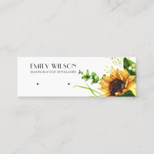 FALL SUNFLOWER AUTUMN STUD EARRING DISPLAY CARD