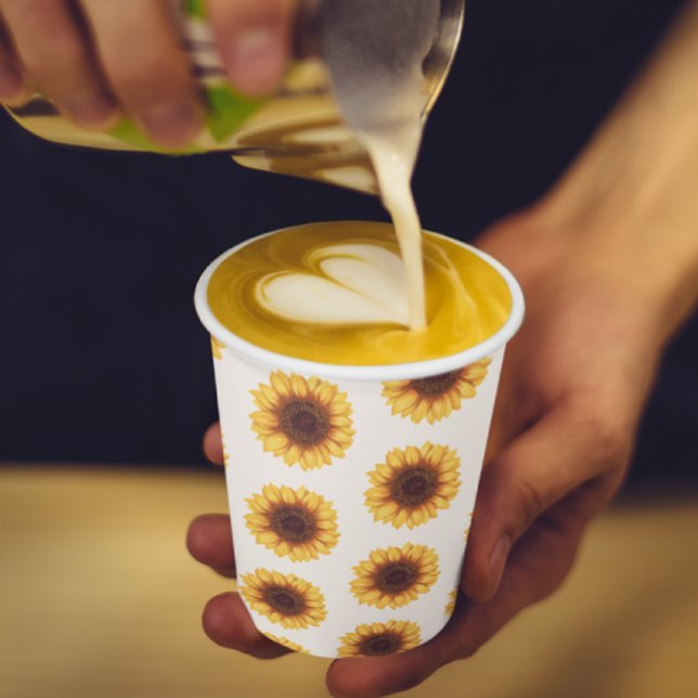 Fall Sunflower Baby Shower Paper Cups (Creator Uploaded)