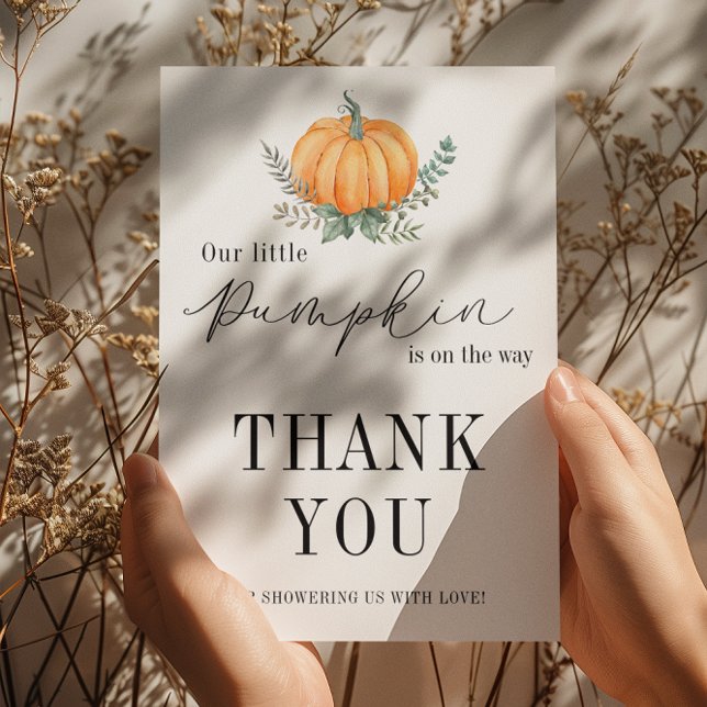 Fall Sunflower Baby Shower  Thank You Card (Creator Uploaded)