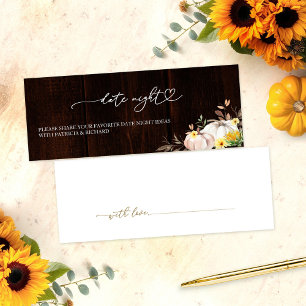 Fall Sunflower Pumpkin Bridal Shower Date Night
