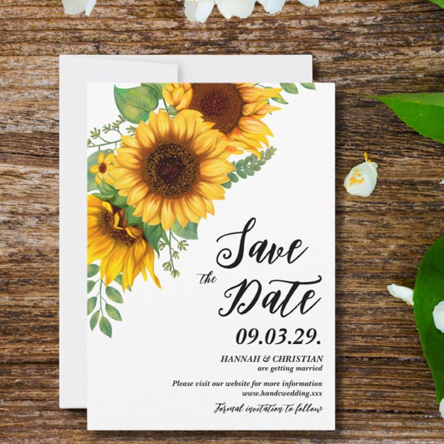 Fall Sunflower Wedding Save the date (Creator Uploaded)