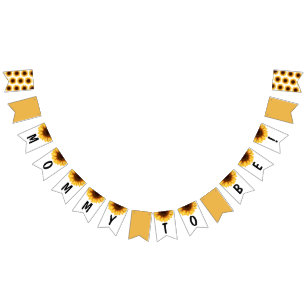 Fall Sunflower Welcome Baby Shower Bunting