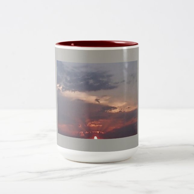 Fall Sunrise Two-Tone Coffee Mug (Center)