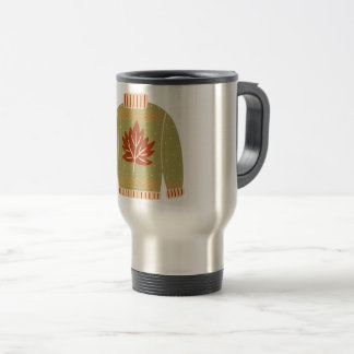 Fall sweater cosy design travel mug