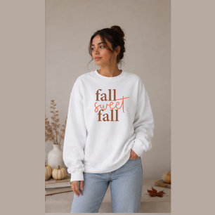 Fall Sweet Fall Cosy Autumn Graphic Crewneck Sweatshirt