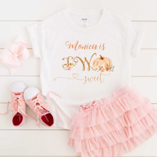 Fall Sweet little pumpkin two sweet 2nd birthday Baby T-Shirt