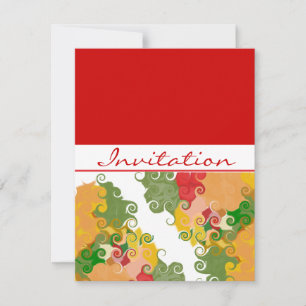 Fall Swirls In Invitation