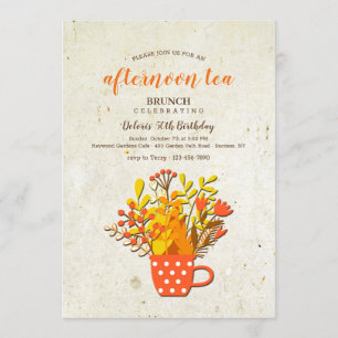 Fall Tea Invitation