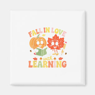 Fall Teacher Shirt Thanksgiving Fall In Love With Magnet