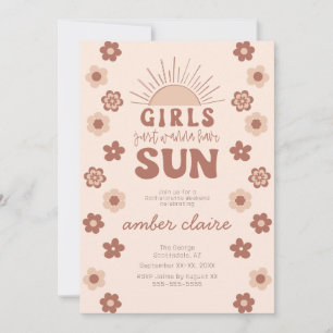 Fall Terracotta Bachelorette Party Scottsdale  Invitation