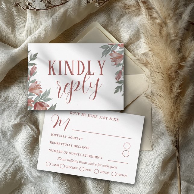 Fall Terracotta Botanical RSVP Wedding (Creator Uploaded)