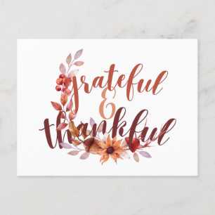 Fall Thank you Postcard