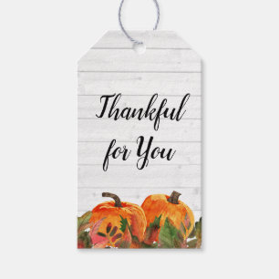 Fall Thankful for You Thanksgiving Gift Tags