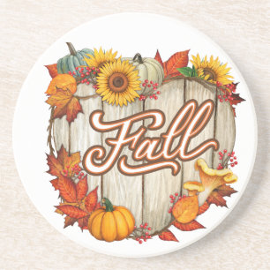 Fall Thanksgiving Autumn Harvest Pumpkin Spice Fun Coaster