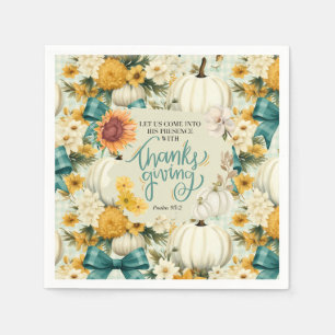 Fall Thanksgiving Christian Inspirational Napkin