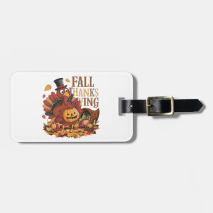fALL THANKSGIVING Luggage Tag