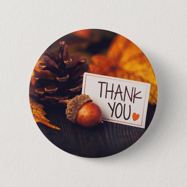 Fall Thanksgiving Photography Pumpkin Photography 6 Cm Round Badge (Front)