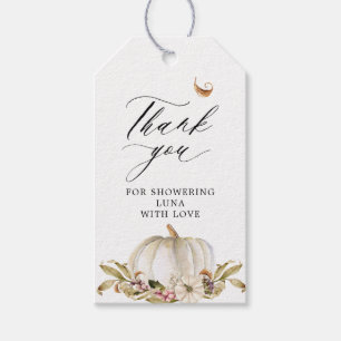 Fall Theme Baby Shower Favour Gift Tags
