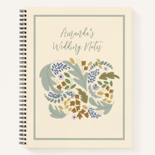 Fall Theme Wedding Plans Notebook