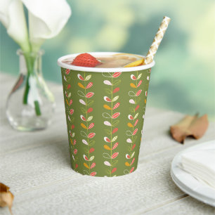 Fall Theme Whimsical Baby Shower Gender Neutral Paper Cups