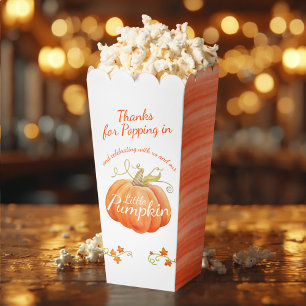 Fall-themed baby shower cute pumpkin favour box