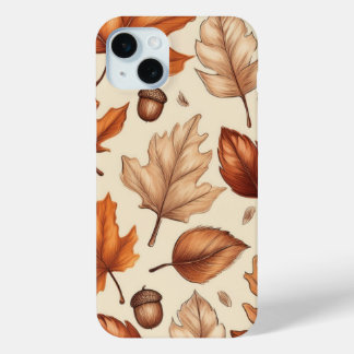 Fall Themed Pattern iPhone 15 Mini Case