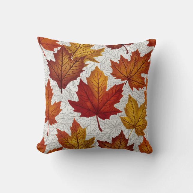 fall themed throw pillow  (Front)