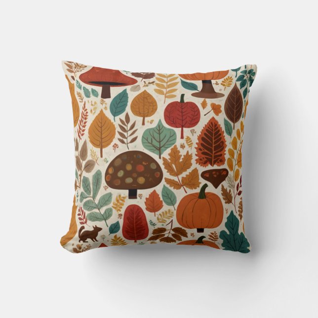 fall themed throw pillow (Front)