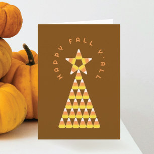 Fall to Christmas Folded Card – Candy Corn Tree