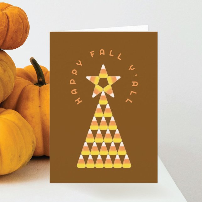 Fall to Christmas Folded Card – Candy Corn Tree  (Creator Uploaded)
