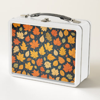 fall travel bag metal lunch box