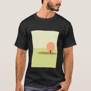 Fall Tree, Autumn Foliage, Minimalist Landscape, T T-Shirt